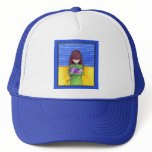 Cat Cuddle blue Hat