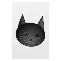 Cat. Cute black kitty. Custom Flyer