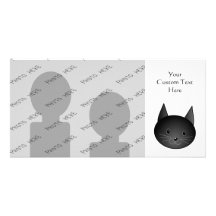 Cat. Cute black kitty. Photo Cards