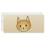 Cat. Cute ginger kitty. Custom rack cards