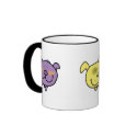 Cat, Dog and Pig face mug