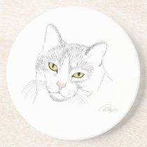 Cat Drawing Coaster