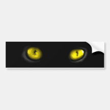 Cat Eyes Bumper Stickers