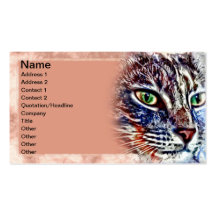 Cat Face Business Cards
