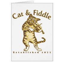 Cat & Fiddle Greeting Cards