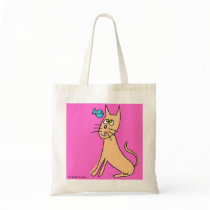 Cat & Fish Tote Bag