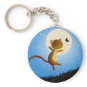 cat follow your dreams - keychain