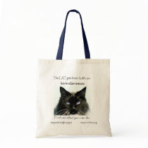 cat gets better health care 1 36 x 36 canvas bags