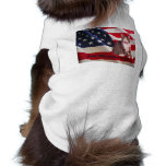 Cat God Bless America T-Shirt pet clothing
