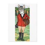 Cat goes Fox Hunting HUNT CAT Postcards