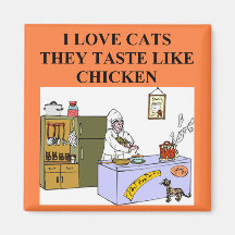 cat hater design fridge magnet
