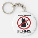 Cat hater logo keychain