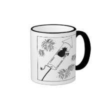 Cat haters fireworks mug