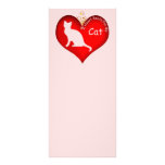 Cat Heart Beats Rack Card rack cards