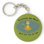 Cat Herder Funny Keychain