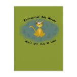 Cat Herder Funny Postcard