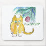 cat holiday 23 mouse pad