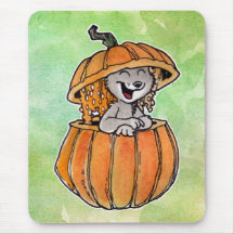 Cat in a Pumpkin Mousemats