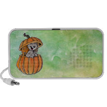 Cat in a Pumpkin Mp3 Speaker