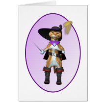 Cat in Boots Greeting Card