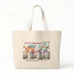 Cat In Fish Factory Funny Gifts & Collectibles Canvas Bags