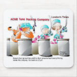 Cat In Fish Factory Funny Gifts & Collectibles mousepads