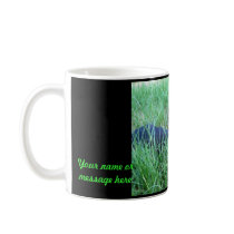 Cat-in-Grass Custom Mug