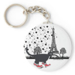 Cat in Paris key chain