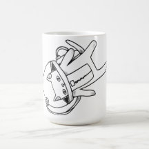 cat in space mug