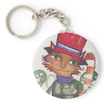 Cat in the Hat Keychains by vusova