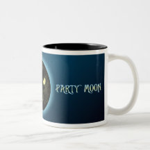 Cat in the Moon Halloween Party Mugs