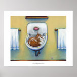 Cat in the sink painting fun happy whimsical art