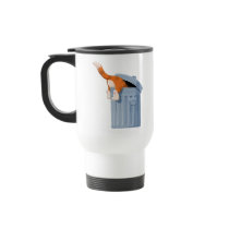 Cat in Trash Can - Bottoms Up Mug