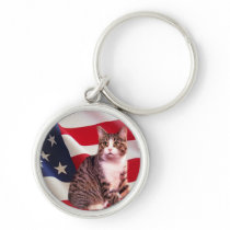 Cat Keychain All Ameican
