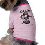 Cat killer funny dog shirt pet clothing
