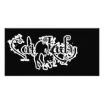 Cat Lady Black & White photo cards