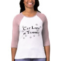 Cat Lady in Training t-shirts