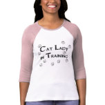 Cat Lady in Training t-shirts