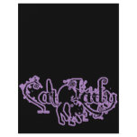 Cat Lady Purple flyers
