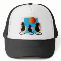 Cat Lover "Black Cats in the Window" Hat