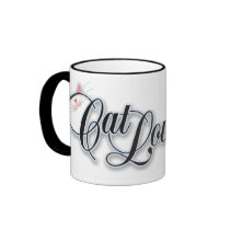 Cat Lover Black Mug