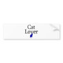 Cat Lover Bumper Sticker