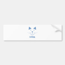 Cat Lover Bumper Sticker