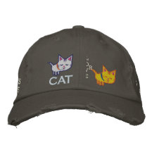 Cat Lover Embroidered Hat
