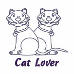 Cat Lover Embroidered Tees