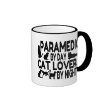 Cat Lover Paramedic Mugs