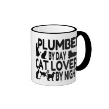 Cat Lover Plumber Mugs