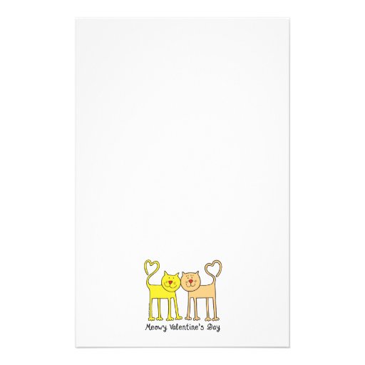 Cat Lover Valentines Day Stationery