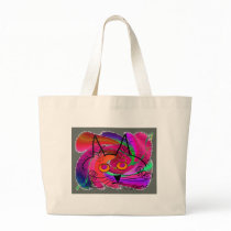 Cat Lovers abstract art gifts Bags