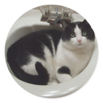 Cat lovers delight round stickers